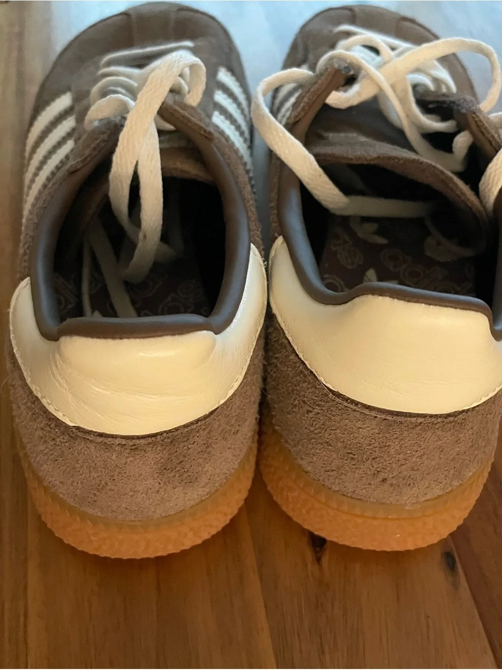 adidas Handball Spezial Sneakers in Brown and White Suede
